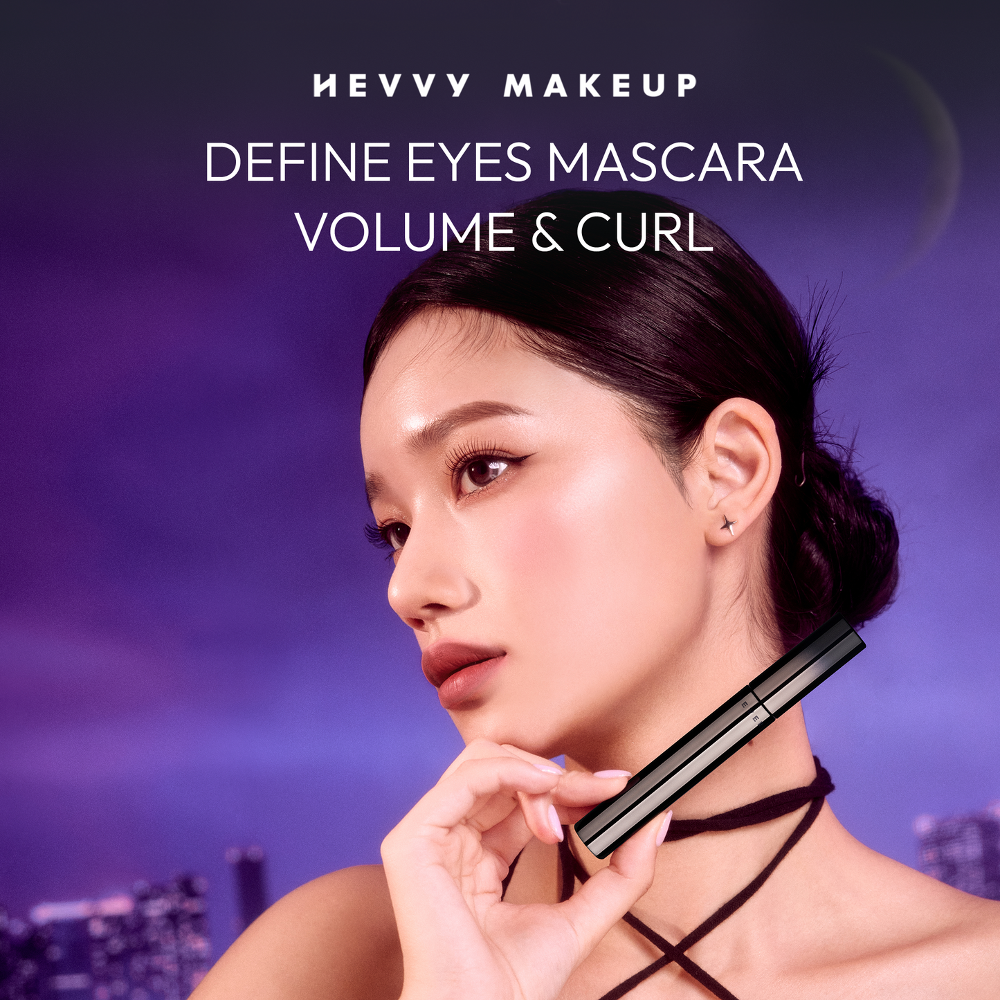 🚀 Hevvy Makeup Define Eyes Mascara Volume & Curl